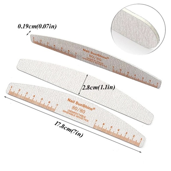 3️⃣3/$25 Mixed Grit Professional washable nail files (pack of 4) - Picture 3 of 4